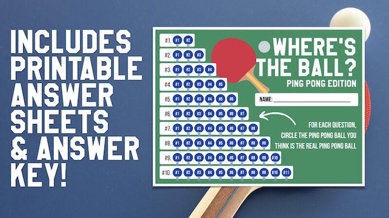 Where's the Ball: Ping Pong Edition